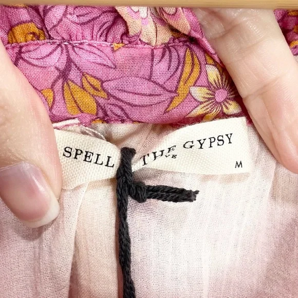 Spell & The Gypsy Utopia Strappy Sundress In Flamingo Medium NWT - Picture 6 of 9